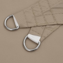 Voile de parasol tissu oxford triangulaire 3x4x5 m taupe 