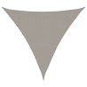 Voile d'ombrage 160 g/m² triangulaire gris clair 3x3x3 m PEHD 