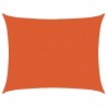 Voile d'ombrage 160 g/m² rectangulaire orange 6x7 m PEHD 