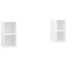 Meubles TV 2 pcs Blanc 72x35x36,5 cm Bois d'ingénierie 
