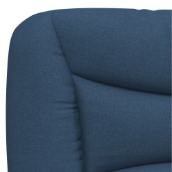 Lit avec matelas bleu 120x200 cm tissu 