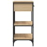 Table console chêne sonoma 75x34,5x75 cm bois d'ingénierie 
