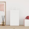 Sacs en papier 50 pcs avec poignées blanc 21x11x36 cm 