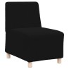 Fauteuil noir 55 cm tissu imitation laine bouclée 