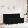 Fauteuil noir 55 cm tissu imitation laine bouclée 