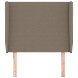 Tête de lit avec oreilles Taupe 93x23x118/128 cm Tissu 