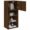 Meubles TV avec lumières LED 2 pcs chêne marron 40,5x30x90 cm 
