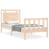 Cadre de lit sans matelas bois de pin massif 