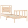 Cadre de lit sans matelas bois de pin massif 
