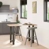 Pieds de table de bar Anthracite 2 pièces 60 x (90-91) cm Acier 