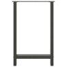Pieds de table de bar Anthracite 2 pièces 60 x (90-91) cm Acier 