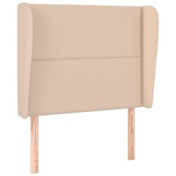 Tête de lit avec oreilles Cappuccino 83x23x118/128cm Similicuir 