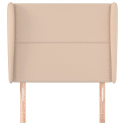Tête de lit avec oreilles Cappuccino 83x23x118/128cm Similicuir 