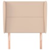 Tête de lit avec oreilles Cappuccino 83x23x118/128cm Similicuir 