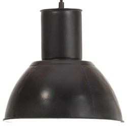 Lampe suspendue 25 W Noir Rond 28,5 cm E27 