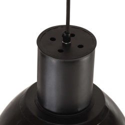 Lampe suspendue 25 W Noir Rond 28,5 cm E27 