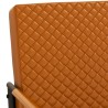 Chaise cantilever Marron Similicuir 