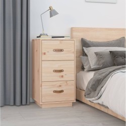  Table de chevet 40x40x75 cm Bois de pin solide 