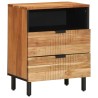 Table de chevet50x33x62 cm en Bois d'Acacia Massif 