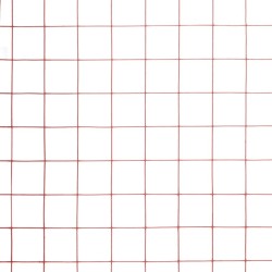 Grillage Acier avec revêtement en PVC 25x0,5 m Rouge 