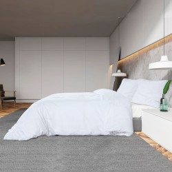 Ensemble de housse de couette Blanc 155x220 cm Microfibre 