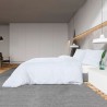 Ensemble de housse de couette Blanc 155x220 cm Microfibre 