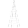Sapin de Noël à LED sur mât de drapeau 200 LED blanc 180 cm 