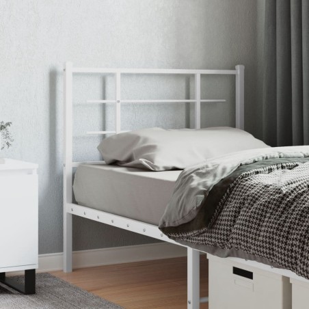 Tête de lit métal blanc 100 cm 