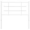 Tête de lit métal blanc 100 cm 