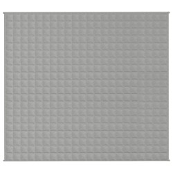 Couverture lestée Gris 200x220 cm 9 kg Tissu 