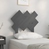 Tête de lit Gris 72,5x3x81 cm Bois massif de pin 