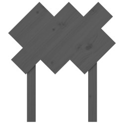 Tête de lit Gris 72,5x3x81 cm Bois massif de pin 