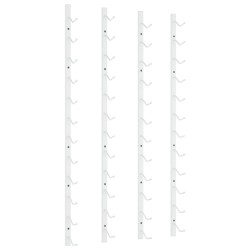 Casier à vin mural pour 12 bouteilles 2 pcs Blanc Fer 