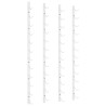 Casier à vin mural pour 12 bouteilles 2 pcs Blanc Fer 