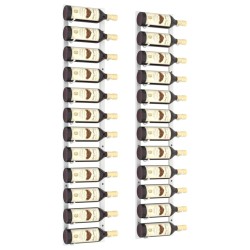 Casier à vin mural pour 12 bouteilles 2 pcs Blanc Fer 