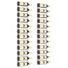 Casier à vin mural pour 12 bouteilles 2 pcs Blanc Fer 
