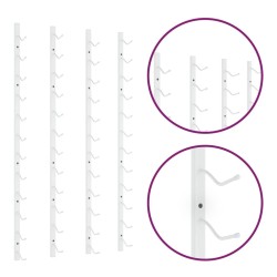 Casier à vin mural pour 12 bouteilles 2 pcs Blanc Fer 