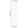 Casier à vin mural pour 12 bouteilles 2 pcs Blanc Fer 