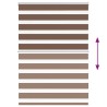 Store zèbre marron 95x100 cm largeur du tissu 90,9 cm polyester 