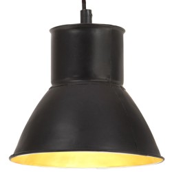 Lampe suspendue 25 W Noir Rond 17 cm E27 