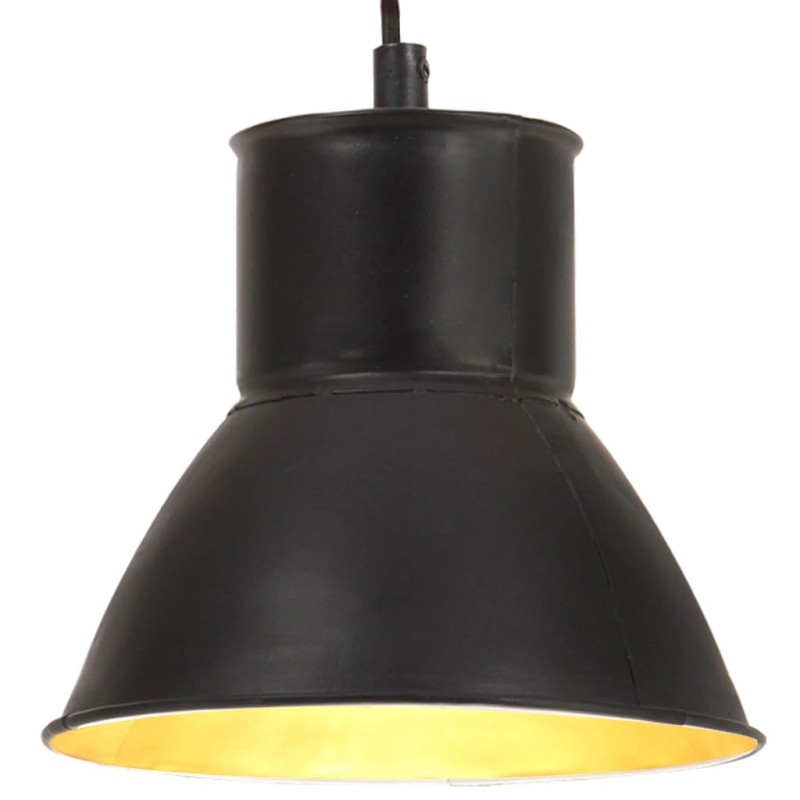 Lampe suspendue 25 W Noir Rond 17 cm E27 