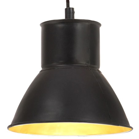 Lampe suspendue 25 W Noir Rond 17 cm E27 