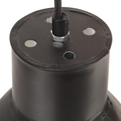 Lampe suspendue 25 W Noir Rond 17 cm E27 
