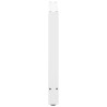 Pieds de table à manger Blanc 2 pièces 100 x (72-73) cm Acier 