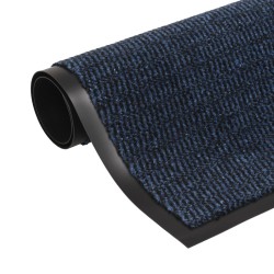 Paillassons rectangulaires 2 pcs 80 x 120 cm Bleu 