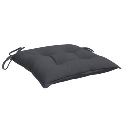 Coussins de chaise lot de 2 anthracite 40x40x7 cm tissu oxford 