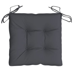 Coussins de chaise lot de 2 anthracite 40x40x7 cm tissu oxford 