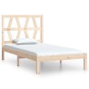 Cadre de lit sans matelas bois massif 100x200 cm 