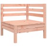 Canapé d'angle de jardin avec coussins bois massif douglas 