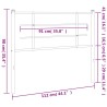 Tête de lit métal blanc 100 cm 